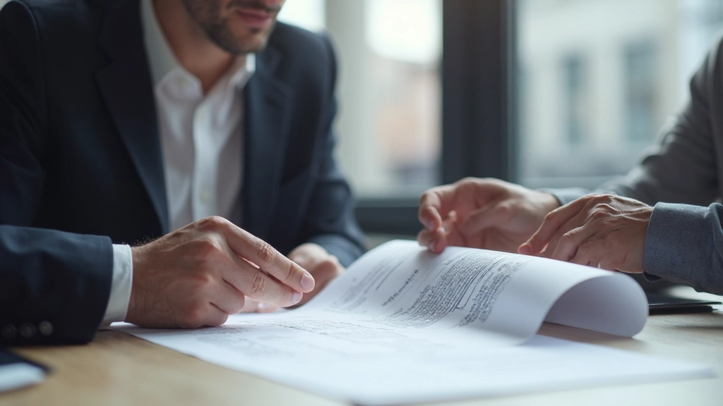 Mentor and mentee having productive coaching conversation in office