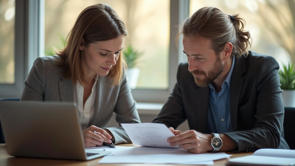Mentor guidar yngre professionell genom en utvecklande arbetsbok under en coachningsession